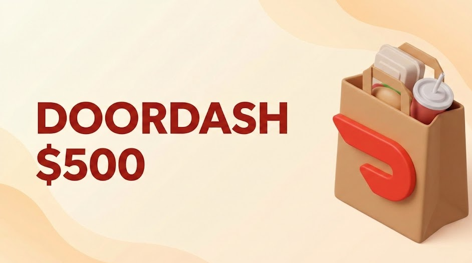 $500 DoorDash reward